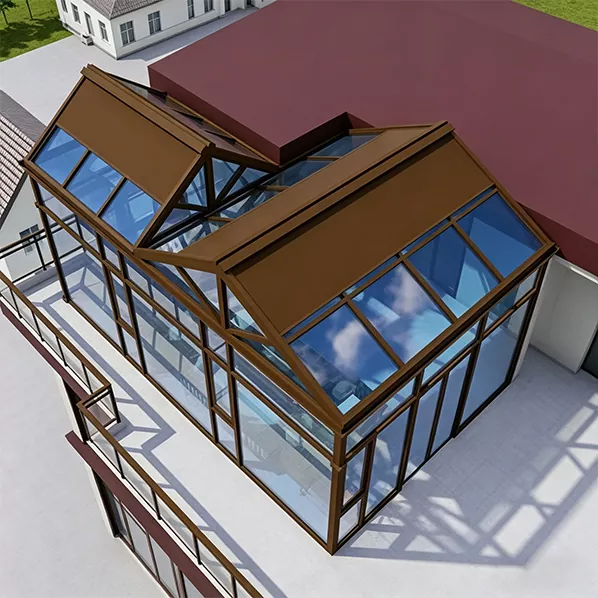 Aluminium Sheet Glass Roofed Sunroom