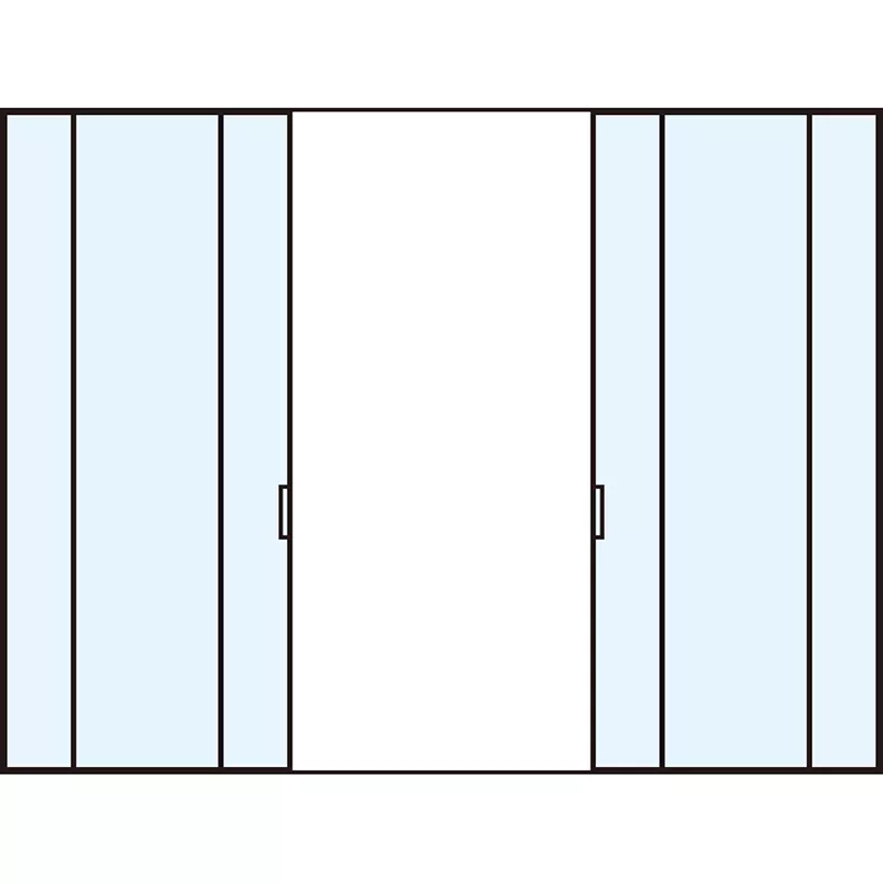 Pintu Sliding Aluminium Kanggo Ruang Belajar