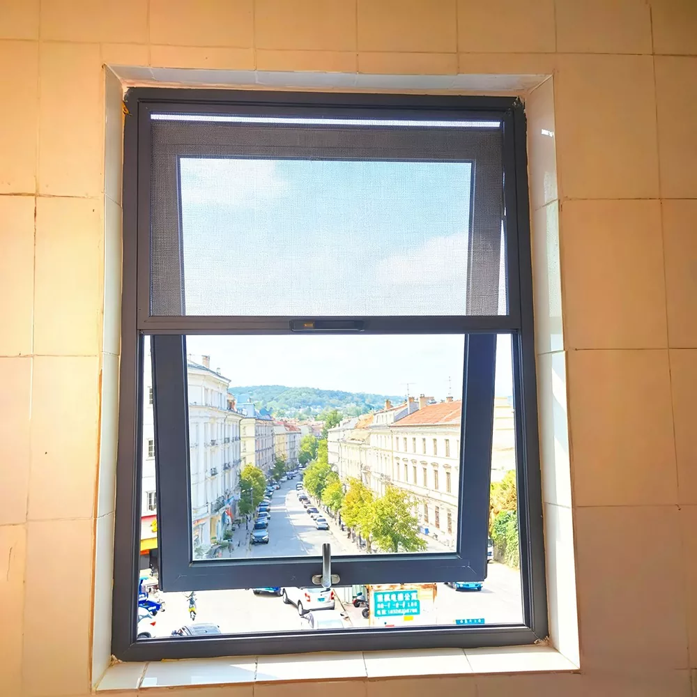 Jendela Aluminium Alloy Non-Insulating Kanthi Layar Lan Suspensi Ndhuwur